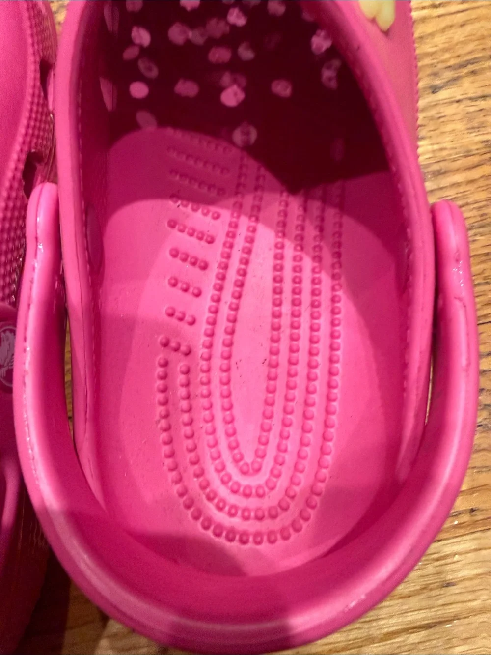 Kids Pink CROCS with Decorative Charms